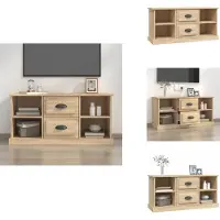 vidaXL Armoire TV Chêne Sonoma 99,5x35,5x48 cm Bois composite - Meuble TV
