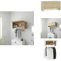 vidaXL Armoire Chêne Sonoma 70x32,5x35 cm Bois composite - Penderies