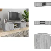 vidaXL Armoire TV Gris Sonoma 140x40x35,5 cm Bois composite - Meuble TV