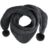 Babys Only Châle avec pompon Cool anthracite - 3-36 mois