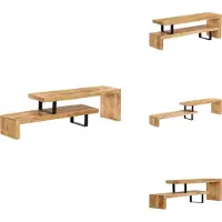 vidaXL Meuble TV bas en bois massif de manguier - Meuble TV