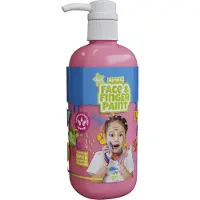 Usorteret Bouteille de peinture naturelle pour visage et doigts avec pompe - Rose, 1 l (1000 ml)