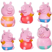 Toomies E73413 Peppa and Friends Squirters, Jouets de bain squeezables au toucher doux, jeu de