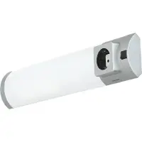Licht-Erlebnisse Luminaire d'agencement LED avec prise de courant blanc froid faible éblouissement Salle de bains Cuisine Applique murale