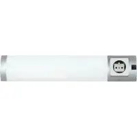 Licht-Erlebnisse Luminaire d'agencement LED avec prise de courant blanc froid faible éblouissement Salle de bains Cuisine Applique murale