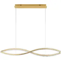 Nova Luce Aurelia - suspension - 120 x 16 x 150 cm - LED 95W dimmable inclus - or