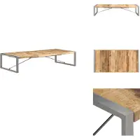 vidaXL Table basse 180x90x40 cm Bois de manguier brut - Tables basses