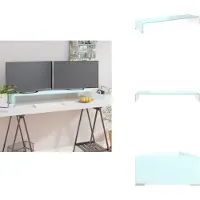 vidaXL Élément TV à poser/élevation d'écran Vert 110x30x13 cm - Meuble TV
