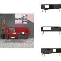 vidaXL Table basse Gris 100x49,5x43 cm Bois composite - Tables basses
