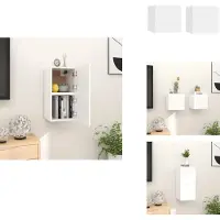 vidaXL Armoires murales TV 2 pcs. Blanc 30,5x30x30 cm - Meubles TV