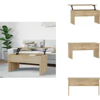 vidaXL Table basse Chêne Sonoma 80x50,5x41,5 cm Bois composite - Tables basses