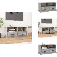 vidaXL Armoire TV Gris Sonoma 93x35,5x45 cm Bois composite - Meuble TV