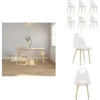 vidaXL Chaises de salle à manger 6 pcs. Transparent PET - Chaises de salle à manger