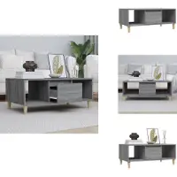 vidaXL Table basse Gris Sonoma 90x50x36,5 cm Bois composite - Tables basses