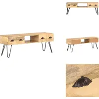 vidaXL Armoire TV 120x35x45 cm Mango Massif - Meuble TV