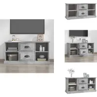 vidaXL Armoire TV gris béton 99,5x35,5x48 cm Bois composite - Meuble TV