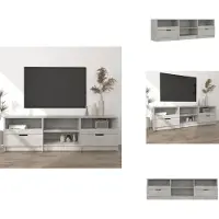 vidaXL Armoire TV gris béton 150x33,5x45 cm Bois composite - Meuble TV