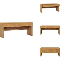vidaXL Meuble TV 100x35x45 cm en bois massif d'acacia - Meuble TV