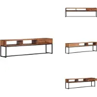 vidaXL Armoire TV 160 x 30 x 45 cm Bois massif - Meuble TV