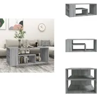 vidaXL Table basse Gris Sonoma 100x50x40 cm Bois composite - Tables basses