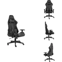 vidaXL Chaise de jeu pivotante Gris PVC - Fauteuil de jeu