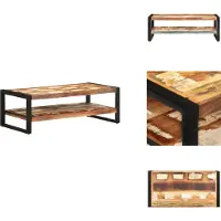 vidaXL Table basse 120x60x40 cm Vieux bois massif - Tables basses