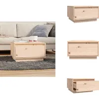 vidaXL Table basse 55x56x32 cm Pin massif - Tables basses