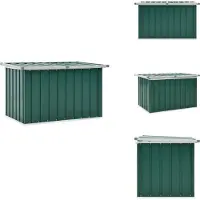 vidaXL Coffre de jardin vert 109 x 67 x 65 cm - Coffres de jardin