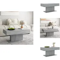 vidaXL Table basse Gris Sonoma 96x50x45 cm Bois composite - Tables basses
