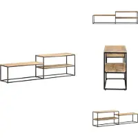 vidaXL Armoire TV 180x30x50 cm Bois de manguier brut - Meuble TV