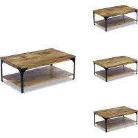 vidaXL Table basse en bois de manguier 100x60x38 cm - Tables basses