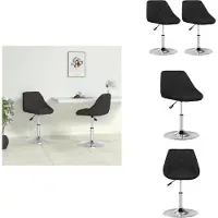 vidaXL Chaise de salle à manger 2 pcs. noir similicuir - Chaise de salle à manger