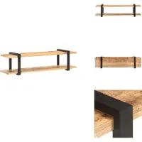 vidaXL Meuble TV 160x40x40 cm Bois massif de manguier brut - Meubles TV