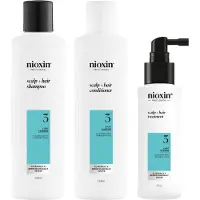 Nioxin Système Épaississant 3 Kit d’Essai pour Cheveux Colorés Secs et Abîmés à Légère Perte de Densité