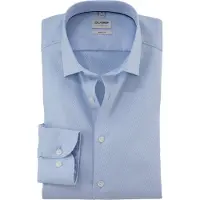 Olymp Chemise Dobby Level 5 Bleu Clair
