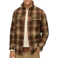 Superdry Veste mi-saison 'Miller' marron / noir / blanc