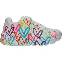 SKECHERS Baskets basses enfant UNO LITE - GOLDCROWN SPREAD THE LOVE filles - Blanc - 30