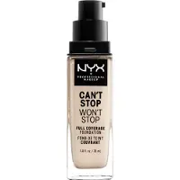 Nyx Can't Stop Won't Stop Full Coverage Fond de Teint Light Porcelain 30 ml