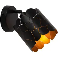Lucide ALMELO - Applique murale / Lampe murale - Ø 12 cm - 1xE14 - Noir