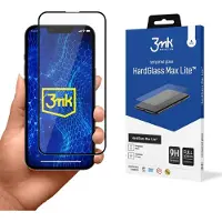 3mk Protection Verre trempé pour iPhone 14 / 13 Pro / 13 9H HardGlass Lite Series (1 pcs, Apple iPhone 14), Téléphone portable : film de protection, Noir