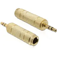 DeLOCK Klinke Adapter 3,5mm -> 6,3mm St/Bu gold