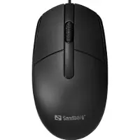 Sandberg 331-00, Pour droitiers et gauchers, USB Type-A, 1200 DPI, Noir