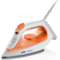 Braun TexStyle 1 SI 1009 Fer à vapeur Semelle anti-adhérente 1900 W Orange, Blanc