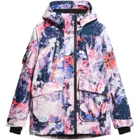 Superdry pour femme. WS110165A Veste de sauvetage à ski Ultimate multicolore (L), Sport, Neige, Polister recyclé, Durable