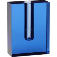 Hubsch Vase Block Bleu | 340904