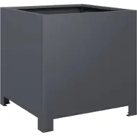 vidaXL Jardinière anthracite 40x40x40 cm acier