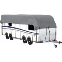 vidaXL Bâche de toit pour caravane Gris 1000x300 cm Non tissé