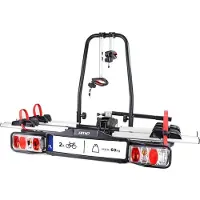 Amio Porte-vélos pour vélos électriques TBC-02/2 sur le dispositif d'attelage de la voiture