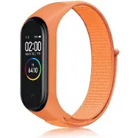 Cover-Discount Xiaomi Mi Band 7 - Bracelet de remplacement en tissu nylon (Nylon), Sangles de montre, Orange