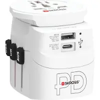 Skross Adaptateur Pro Light Prise De Terre Usb-c Blanc (1.3024730)